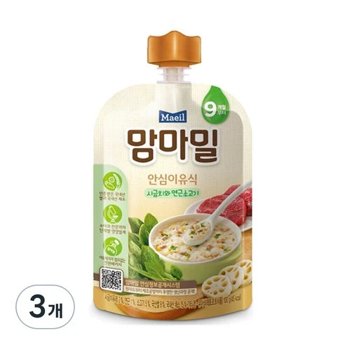 [ㅋㅍ]맘마밀 안심 이유식 9개월부터( 4,470원, 18% 할인)