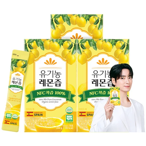 [ㅋㅍ]프롬바이오 NFC 유기농 레몬즙 30p, 300g, 3개( 29,470원, 38% 할인)
