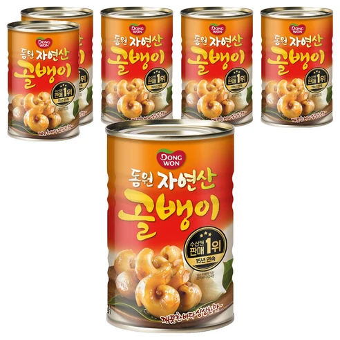 [ㅋㅍ]동원 자연산 골뱅이, 300g, 6개, 300g × 6개( 31,000원, 13% 할인)