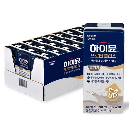 [ㅋㅍ]하이뮨 프로틴 밸런스 음료 흑임자( 19,960원, 34% 할인)
