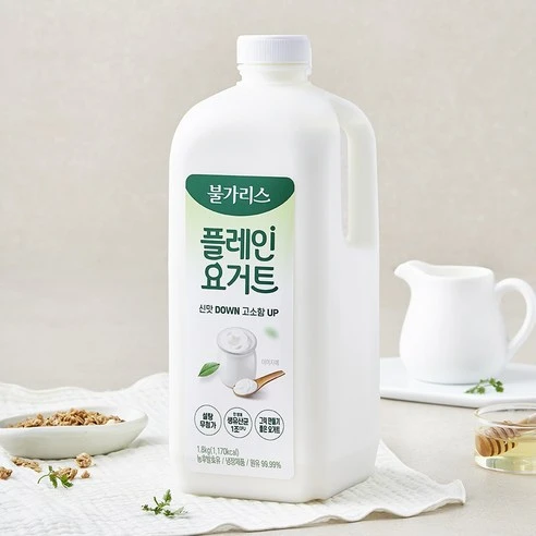 [ㅋㅍ]남양유업 불가리스 플레인 요거트, 1.8kg, 1개, 1개입( 5,230원, 30% 할인)