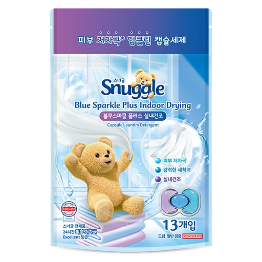 [ㅋㅍ]스너글 블루스파클 플러스 실내건조 캡슐세제 15.2g, 13개입, 1개( 5,820원, 60% 할인)
