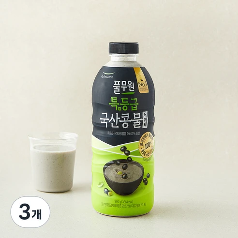 [ㅋㅍ]풀무원 특등급 국산콩물 서리태, 960g, 3개( 17,900원, 31% 할인)