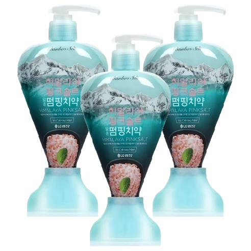 [ㅋㅍ]히말라야핑크솔트 담은 펌핑치약 아이스카밍민트, 285g, 3개, 285g × 3개( 10,410원, 27% 할인)