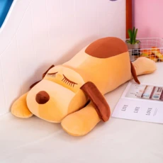 [ㅋㅍ]록신 바디필로우 강아지 인형 안고자는 롱쿠션, 55cm, 브라운( 8,800원 )