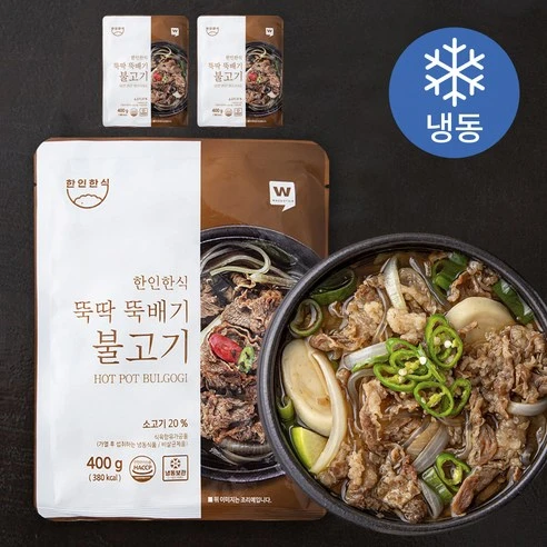 [ㅋㅍ]한인한식 뚝딱 뚝배기 불고기 (냉동), 400g, 3개( 10,980원, 14% 할인)