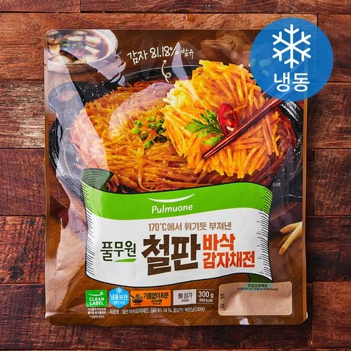 [ㅋㅍ]풀무원 철판 바삭감자채전 (냉동), 300g, 1개( 4,180원, 19% 할인)