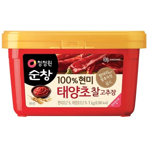 [ㅋㅍ]청정원순창 100% 현미 태양초 찰고추장, 1kg, 1개( 7,900원, 48% 할인)