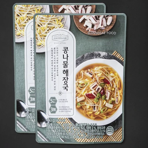 [ㅋㅍ]호텔컬렉션 에센셜 콩나물 해장국 냉장, 450g, 2개( 4,980원, 52% 할인)