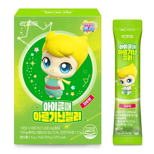 [ㅋㅍ]락피도 캐치티니핑 아이클때 아르기닌젤리 15p( 11,920원, 25% 할인)