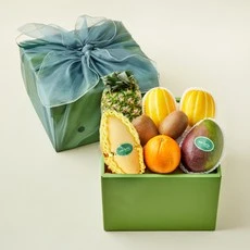 [ㅋㅍ]온브릭스 프리미엄 과일 6종 선물세트 토파즈 2호 3.35kg + 고급보자기, 1세트( 55,500원 )