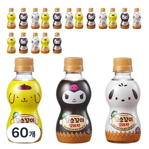 [ㅋㅍ]꼬소꼬미 유기농 보리차 랜덤발송, 200ml, 60개, 200ml × 60개( 33,880원, 15% 할인)