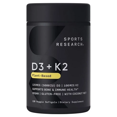 [ㅋㅍ]스포츠리서치 D3 125mcg + K2 100mcg 베지 소프트젤, 120정, 1개( 34,950원, 21% 할인)
