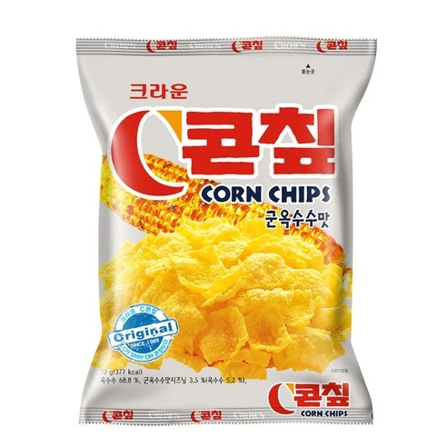 [ㅋㅍ]콘칲 크라운 C콘칲 군옥수수맛, 70g, 1개, 70g × 1개( 990원, 73% 할인)