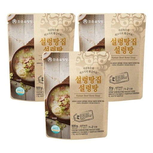 [ㅋㅍ]한촌 설렁탕집 설렁탕, 500g, 3개( 9,980원, 31% 할인)