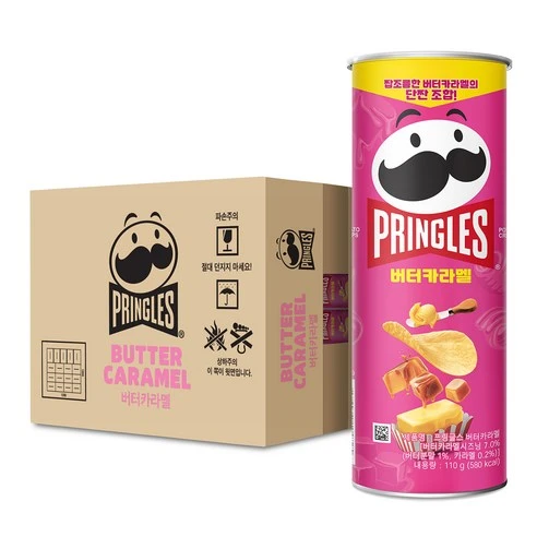 [ㅋㅍ]프링글스 켈로그 버터카라멜, 110g, 12개, 110g × 12개( 16,600원, 17% 할인)