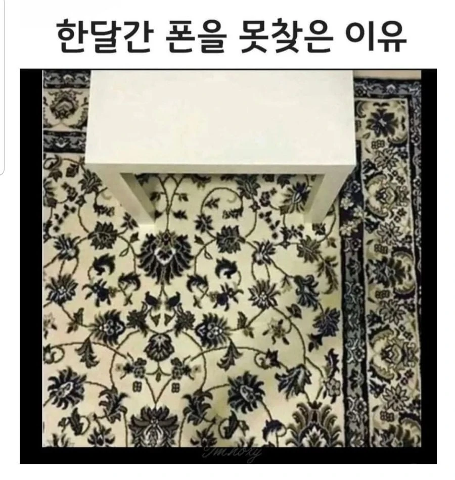 한 달 동안 폰을 못 찾은 이유 jpg