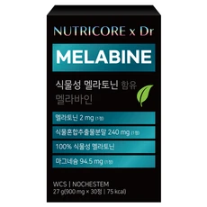 [ㅋㅍ]뉴트리코어 식물성 멜라토닌 함유 멜라바인, 30정, 1개( 26,000원, 18% 할인)
