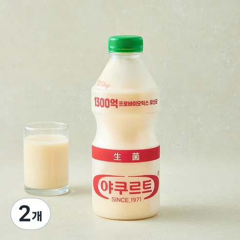 [ㅋㅍ]에치와이 야쿠르트 1971, 2개, 1개입, 750ml( 1,800원, 55% 할인)