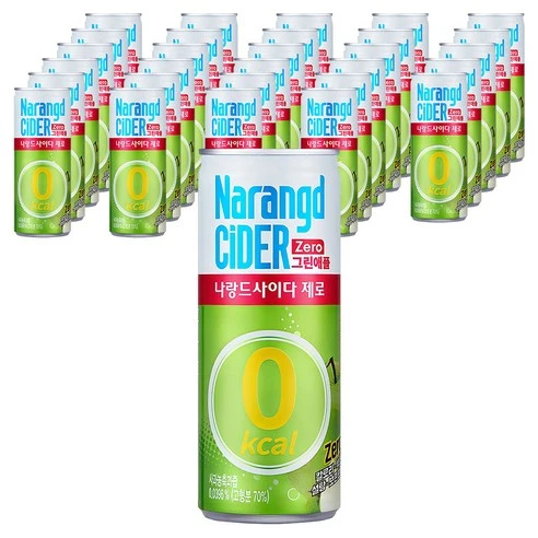 [ㅋㅍ]나랑드사이다 제로 그린애플, 245ml, 30개, 245ml × 30개( 10,960원, 14% 할인)