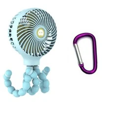 [ㅋㅍ]DSCUBE 3단 휴대용 문어발 멀티선풍기 + D형고리 색상랜덤, 민트, 1개( 23,250원, 22% 할인)