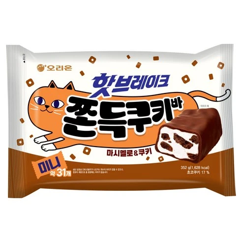 [ㅋㅍ]오리온 핫브레이크 쫀득쿠키바 미니 31p, 1개, 352g( 7,110원, 66% 할인)