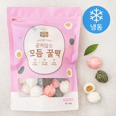 [ㅋㅍ]아리울떡공방 굳지않는 모듬 꿀떡 (냉동), 600g, 1개( 6,100원, 19% 할인)