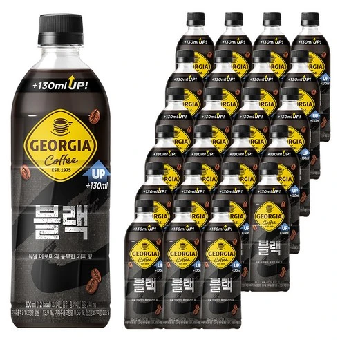 [ㅋㅍ]조지아 블랙 커피, 600ml, 24개, 600ml × 24개( 24,300원, 20% 할인)