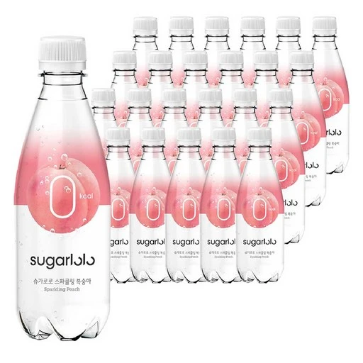 [ㅋㅍ]슈가로로 스파클링 복숭아, 350ml, 24개( 14,310원, 24% 할인)