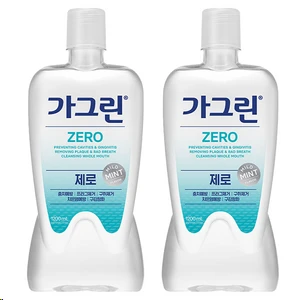 [ㅋㅍ]가그린 제로 구강청결제, 1.2L, 2개 ( 8,810원 )
