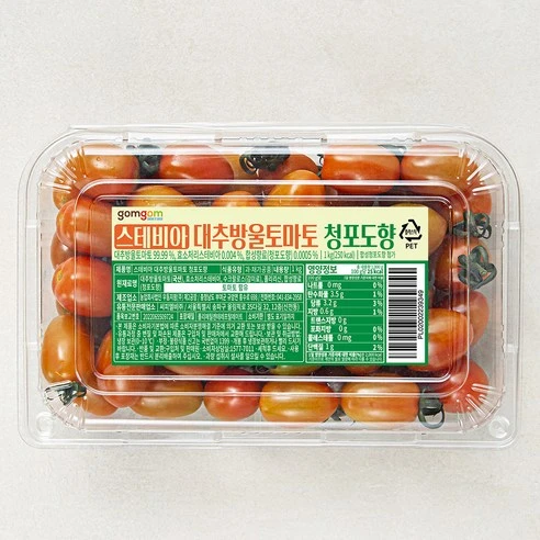 [ㅋㅍ]곰곰 스테비아 대추방울토마토 청포도향, 1kg, 1개, 1kg × 1개( 6,480원, 33% 할인)