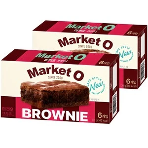 [ㅋㅍ]오리온 마켓오 브라우니 6p, 120g, 2개 ( 3,750원 )