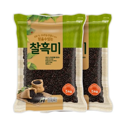 [ㅋㅍ]현대농산 국산 찰흑미, 5kg, 2개( 34,400원, 26% 할인)