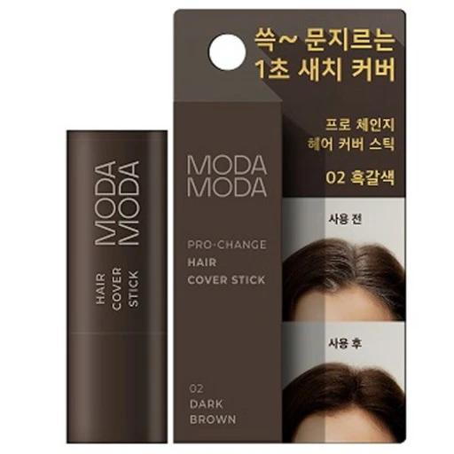 [ㅋㅍ]모다모다 프로 체인지 헤어 새치 커버 스틱 3.5g, 흑갈색, 1개( 10,500원, 31% 할인)