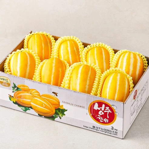 [ㅋㅍ]성주 당도선별 참외 로열과 8~12입, 3kg(8~12입), 1박스( 19,990원, 34% 할인)