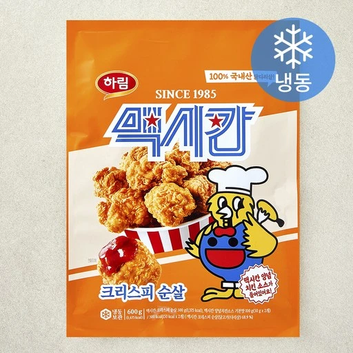 [ㅋㅍ]맥시칸 크리스피 순살 (냉동), 600g, 1개( 8,820원, 33% 할인)