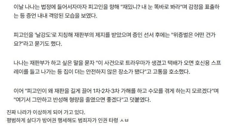 법정에서 개빡쳐서 소리친 나나 ㄷㄷ.mp4
