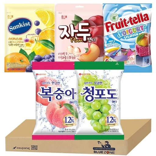 [ㅋㅍ]과일맛 사탕 크라운 통아몬드 90g 롯데 청포도캔디 153g 해태 자두캔디 130g 해태 썬키스트125g 후르트텔라100g( 9,900원, 35% 할인)