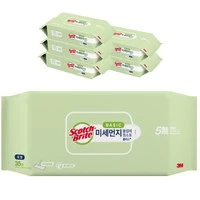 [ㅋㅍ]스카치브라이트 베이직 미세먼지 물걸레 청소포 플러스 35매, 6개, 대형( 37 x 20 cm )