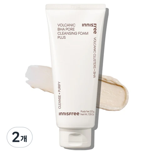 [ㅋㅍ]이니스프리 화산송이 바하 모공 클렌징폼 플러스, 200g, 2개, 200g × 2개( 14,300원, 23% 할인)