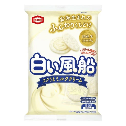 [ㅋㅍ]카메다 하얀풍선 밀크크림 과자, 57g, 1개, 57g × 1개( 2,390원, 61% 할인)