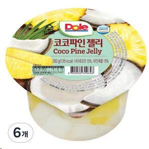 [ㅋㅍ]돌 코코파인 컵젤리 1개입, 200g, 6개 ( 7,440원 )