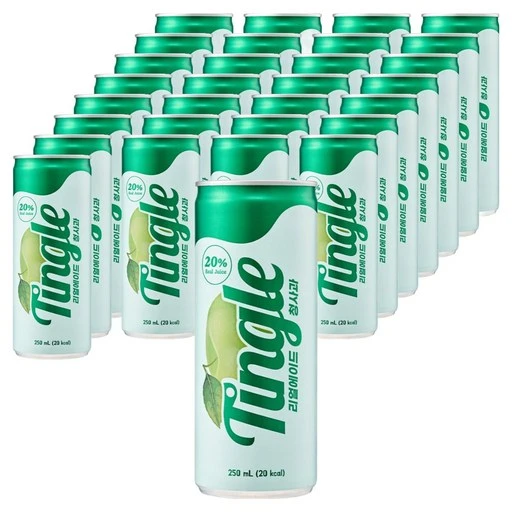 [ㅋㅍ]Tingle 리얼에이드 청사과 프리미엄 탄산음료, 250ml, 30개( 12,530원, 26% 할인)