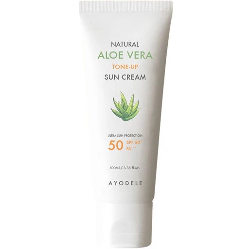 [ㅋㅍ]아요델 알로에베라 미백톤업 3중기능성 선크림 SPF50+ PA+++, 100ml, 1개( 7,900원, 30% 할인)