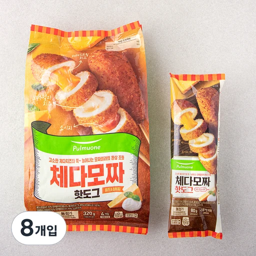 [ㅋㅍ]풀무원 체다모짜핫도그 (냉동)( 8,980원, 43% 할인)