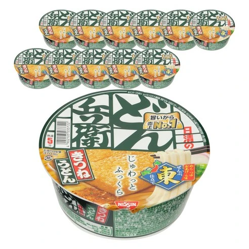 [ㅋㅍ]닛신 돈베이 키츠네 우동 컵라면 동일본 한정 12개입, 96g, 12개, 96g × 12개( 21,850원, 35% 할인)