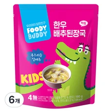[ㅋㅍ]푸디버디 한우 배추된장국, 180g, 6개( 12,000원, 33% 할인)