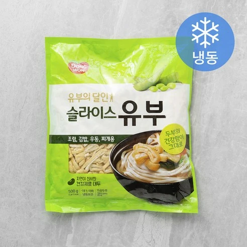 [ㅋㅍ]동원 슬라이스 유부 (냉동), 500g, 1개, 500g × 1개( 6,890원, 13% 할인)