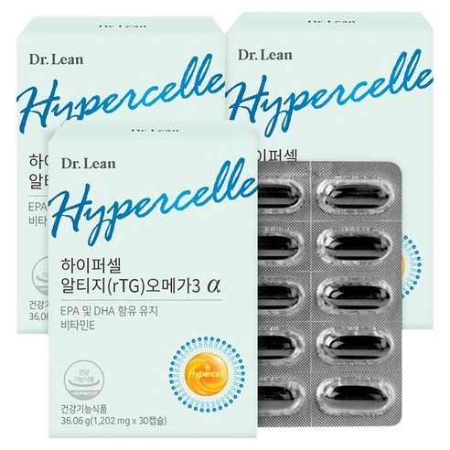[ㅋㅍ]닥터린 하이퍼셀 알티지 오메가3 알파, 30정, 3개( 26,970원, 31% 할인)