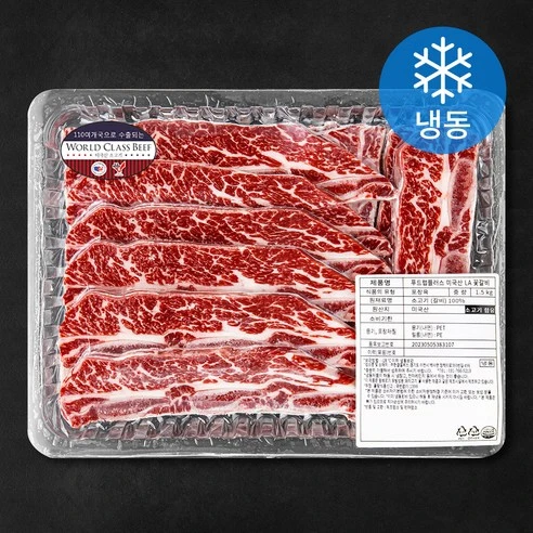 [ㅋㅍ]푸드랩플러스 미국산 LA 꽃갈비 (냉동), 1.5kg, 1개, 1.5kg × 1개( 49,800원, 15% 할인)